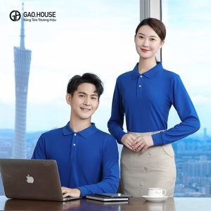 Áo đồng phục công ty màu xanh dương