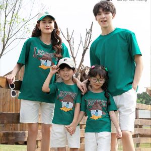 Set áo gia đình mùa hè Legend màu xanh lá cây GF1990143