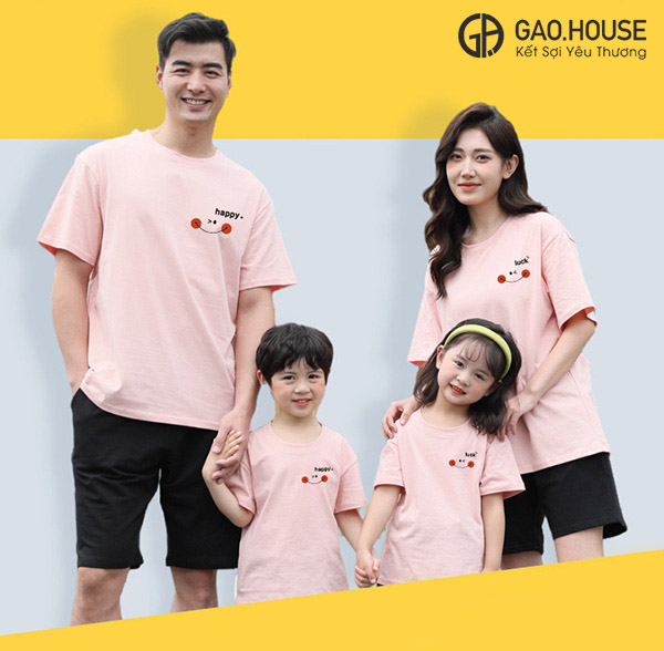 Áo gia đình mùa hè Gạo House GF1860101