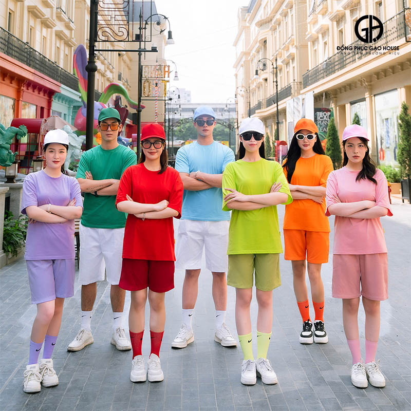 Set áo đồng phục teambuilding đa sắc màu