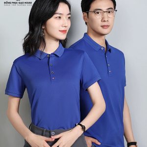 Áo thun đồng phục công ty xanh dương