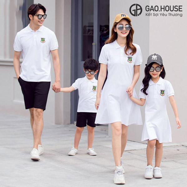 Đồng phục áo gia đình theo phong cách Hàn Quốc. - AoThun24h.vn