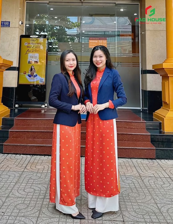 Áo dài đồng phục ngân hàng LPBank