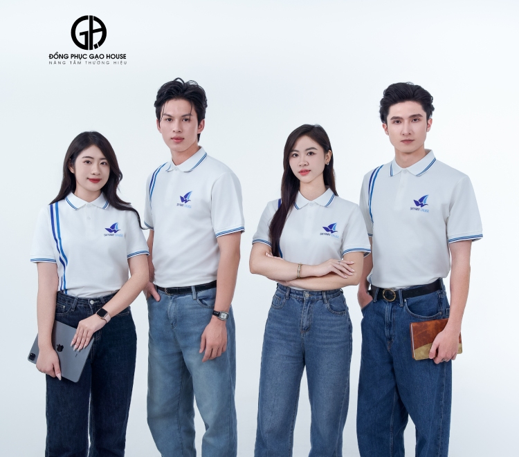 áo đồng phục ngân hàng shb đẹp