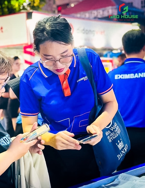 áo polo đồng phục ngân hàng eximbank