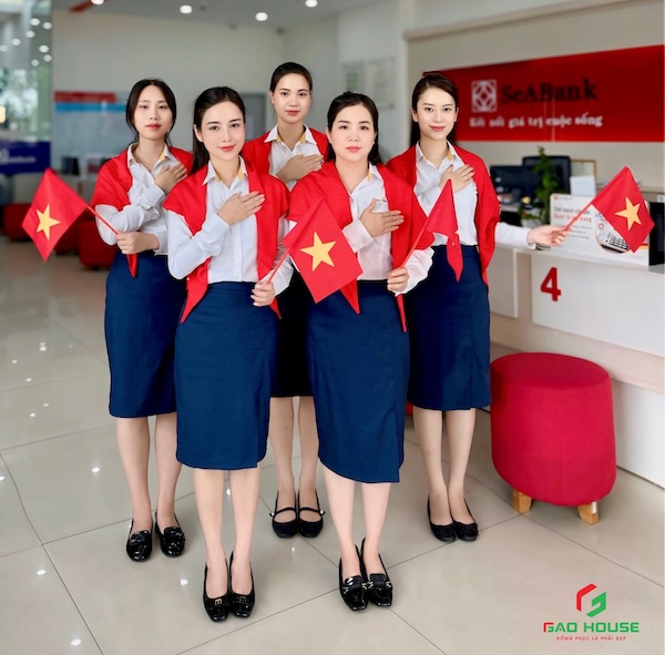 Áo sơ mi đồng phục ngân hàng SeaBank