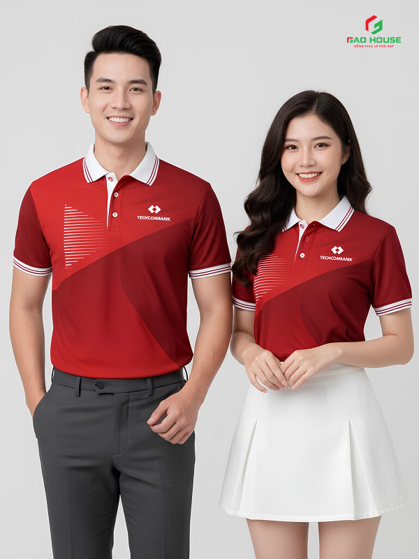 Áo thun đồng phục Techcombank 3D