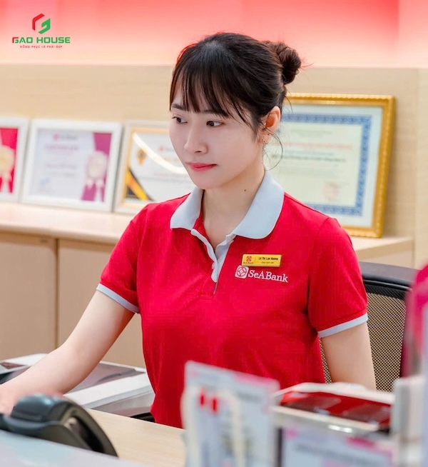Áo thun polo đồng phục ngân hàng SeaBank