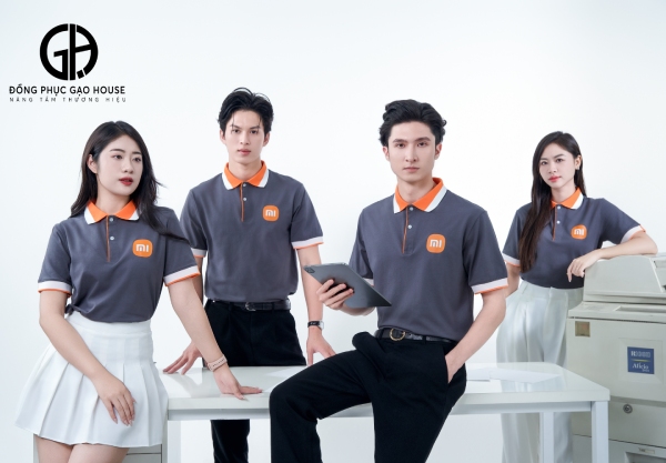may áo đồng phục biên hòa màu xám