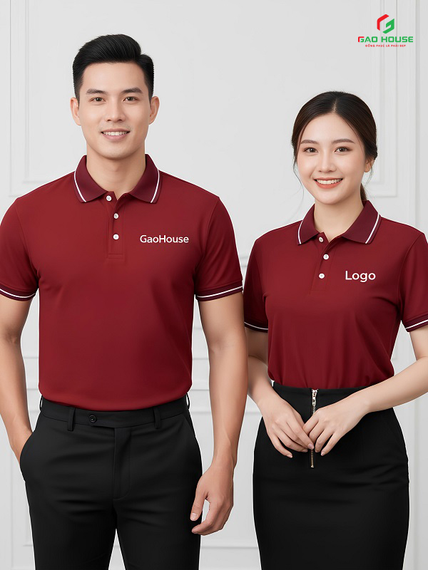 may áo thun đồng phục ngan hàng Agribank 