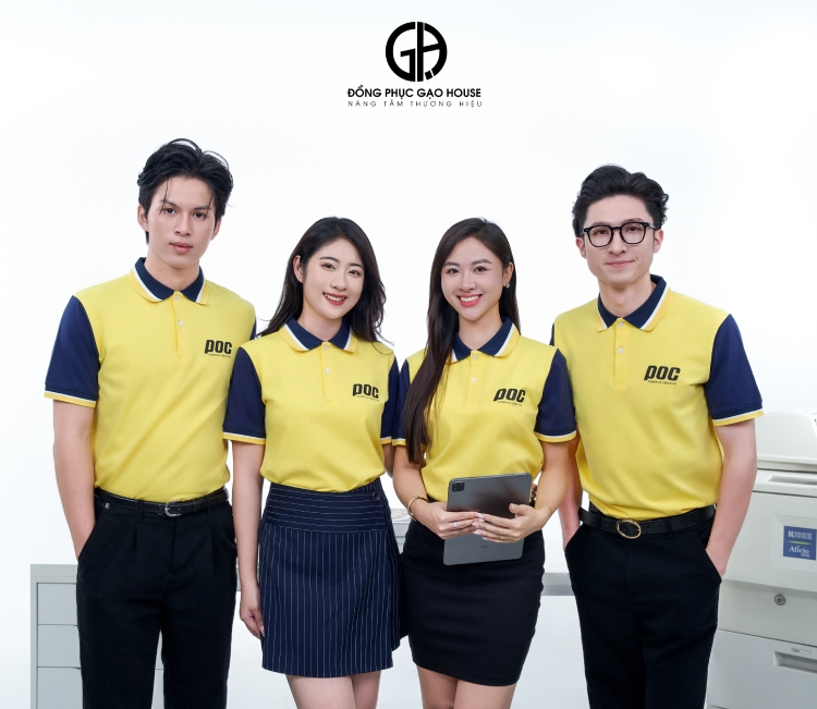 thiết kế áo đồng phục ngân hàng shb mới