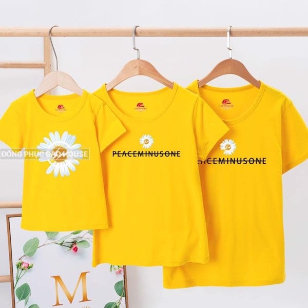 Set áo gia đình 3 người mùa hè hoa cúc trắng - họa tiết hot nhất hè 2020 tại shop Gạo House