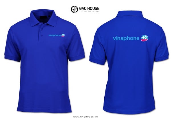 Mẫu áo thun đồng phục văn phòng cho nhân viên của Vinaphone
