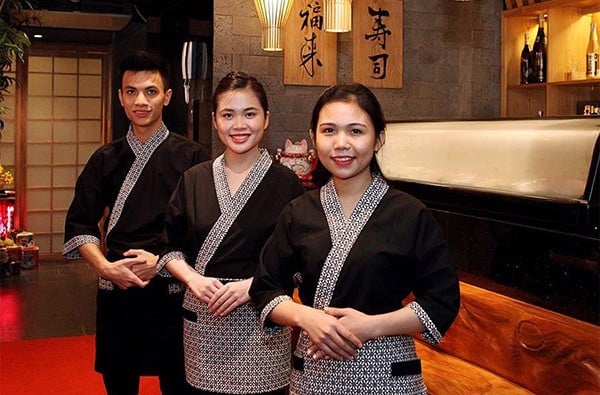 mẫu đồng phục nhà hàng Nhật Bản