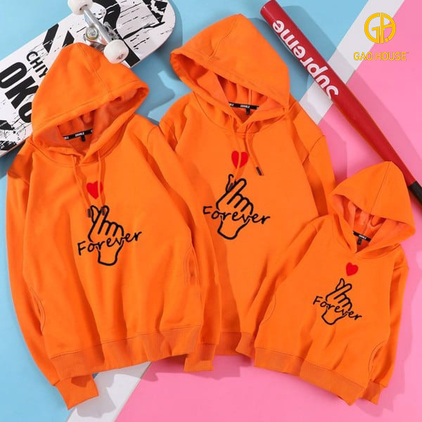 Áo hoodie gia đình Gạo House GF1990002