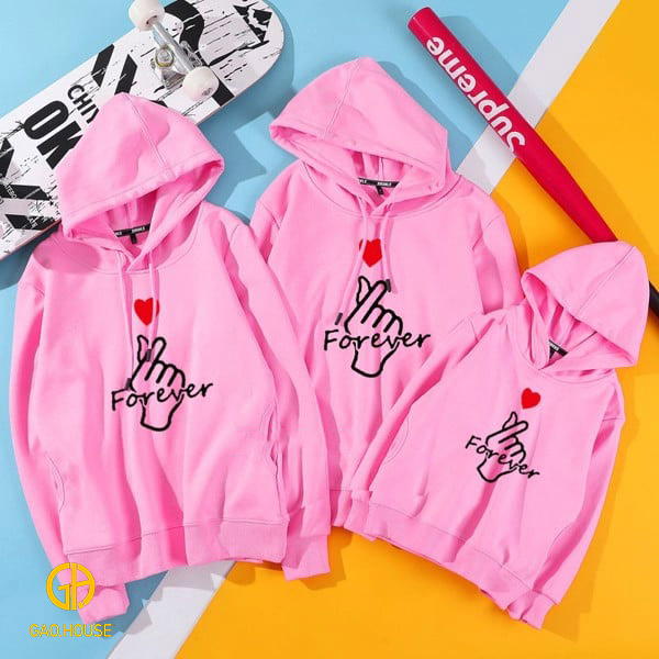 Áo hoodie gia đình Gạo House GF1990002