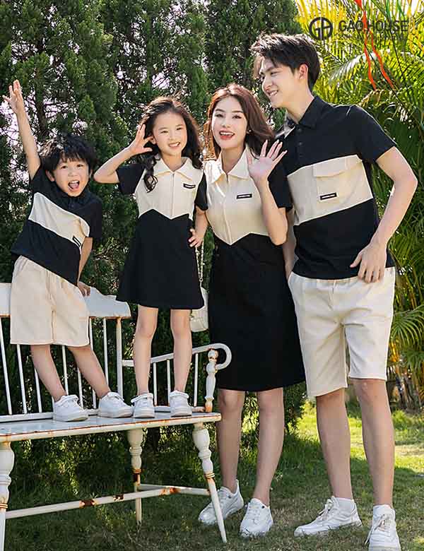 áo đồng phục gia đình gạo house
