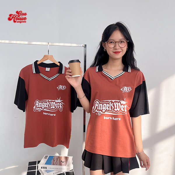 Áo lớp màu nâu