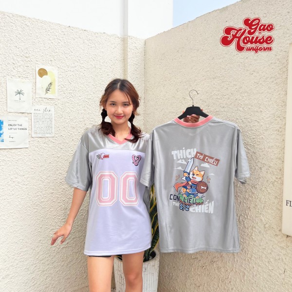 Áo lớp màu xám