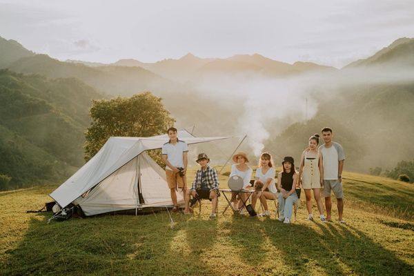 kinh nghiệm cắm trại chân cầu vĩnh tuy