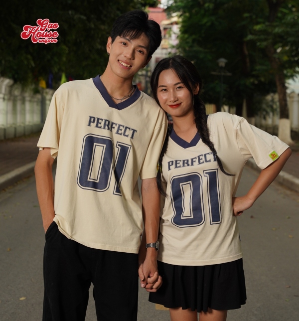 Áo lớp màu kem
