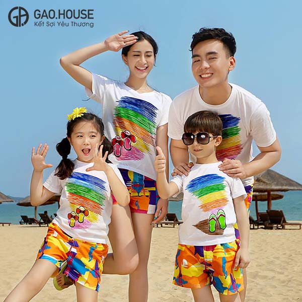 áo gia đình đi biển