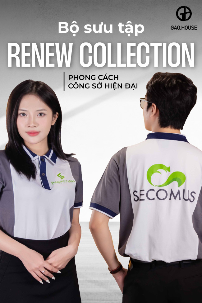 Đặt may áo thun đồng phục công ty màu ghi