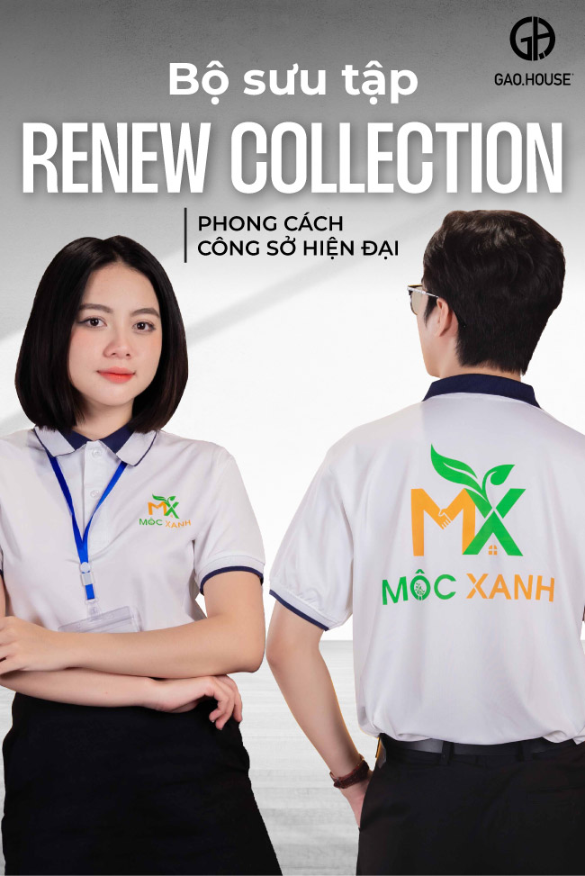 Đặt may áo thun đồng phục công ty màu trắng