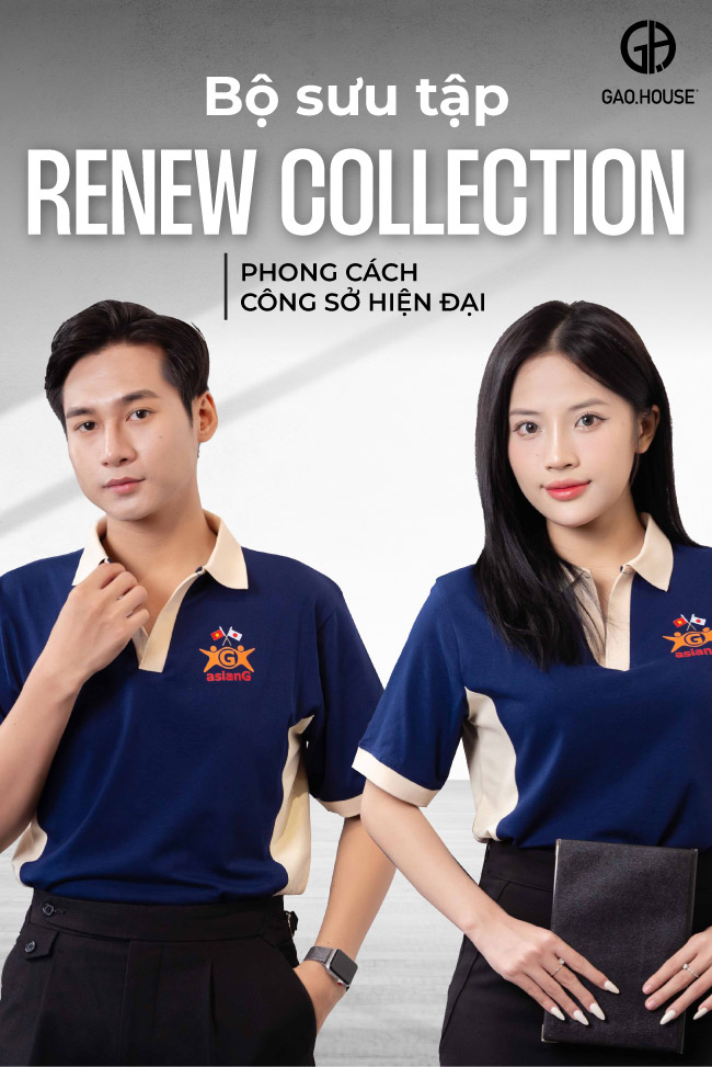 Đặt may áo thun đồng phục công ty màu xanh be