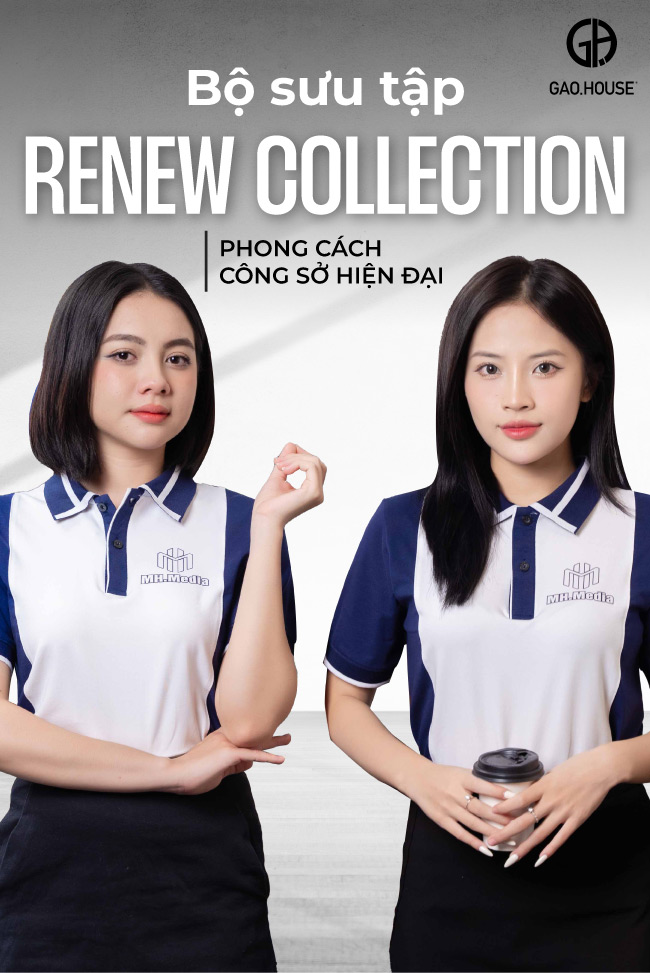Đặt may áo thun đồng phục công ty màu xanh dương