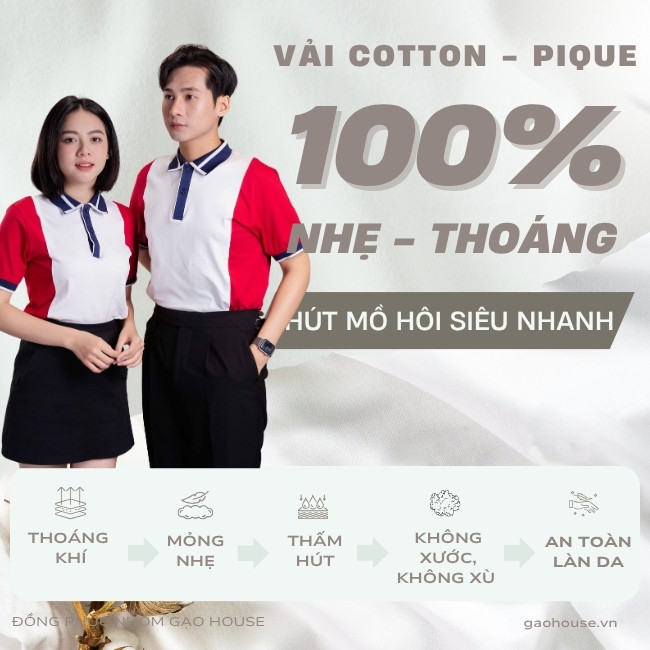 Vải may áo công ty màu do