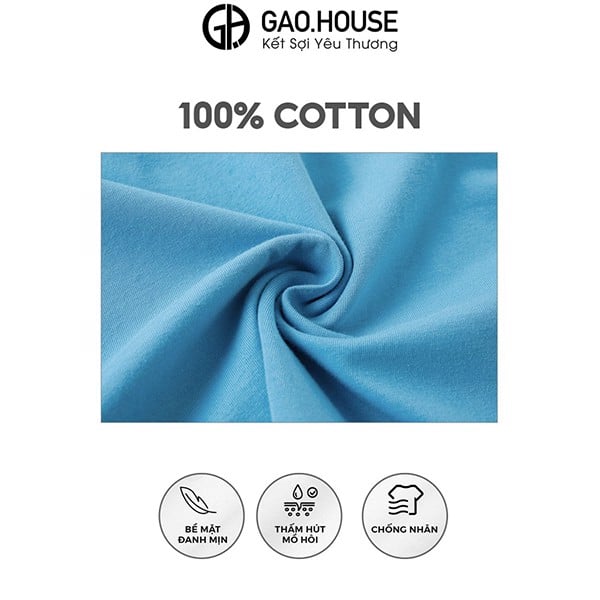 Vải cotton 100% may áo đồng phục gia đình đẹp