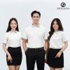 áo thun đồng phục công ty màu trắng
