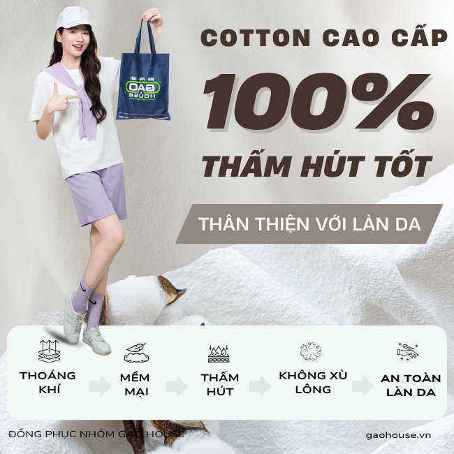 Chất liệu may áo nhóm Gaohouse