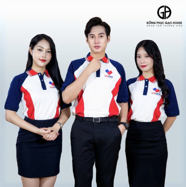Áo công ty VNPAY cổ bo phối màu sang trọng