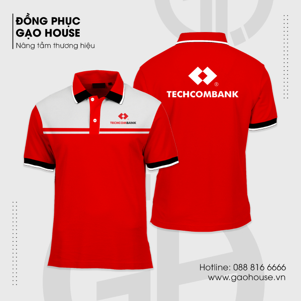 Áo thun đồng phục ngân hàng Techcombank