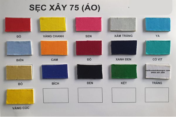 vải secxay 75-150 may đồng phục học sinh