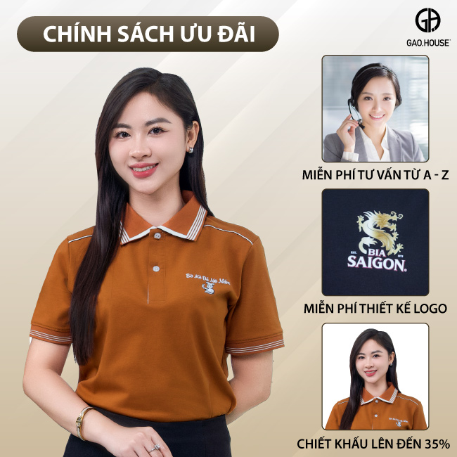 Ưu đãi của Gạo house về mẫu áo nâu
