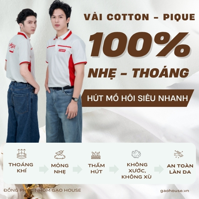 Vải may áo đồng phục doanh nghiệp Colgate