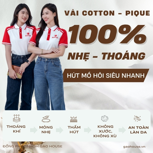 Vải may áo đồng phục doanh nghiệp Lion