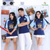 áo polo đồng phục lớp màu xanh than