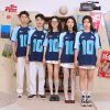 áo thun đồng phục lớp màu xanh nổi bật