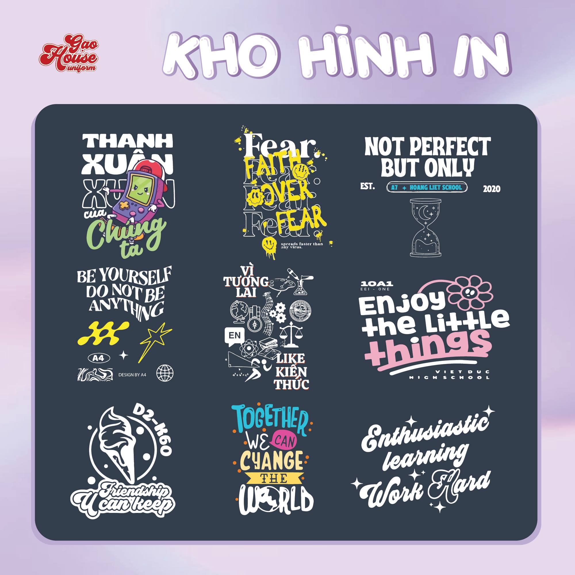 hình in áo lớp đẹp