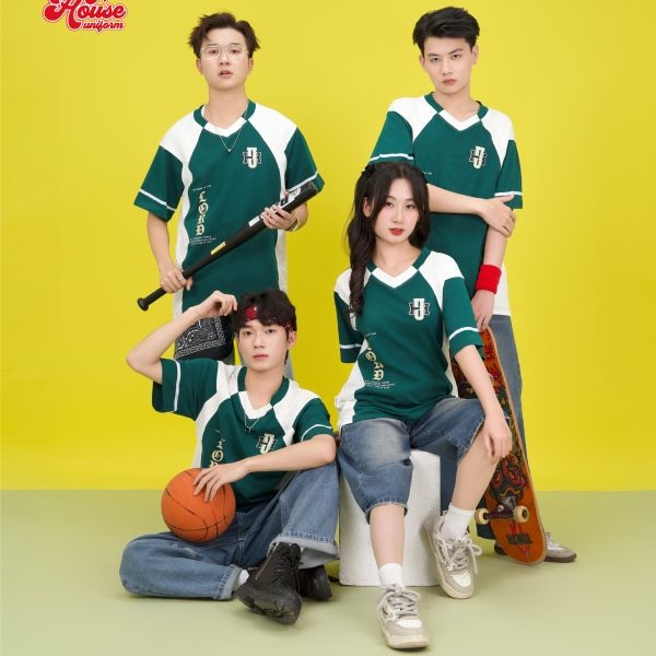 áo lớp đẹp xanh lá