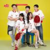 áo lớp sơ mi màu trắng phối đỏ