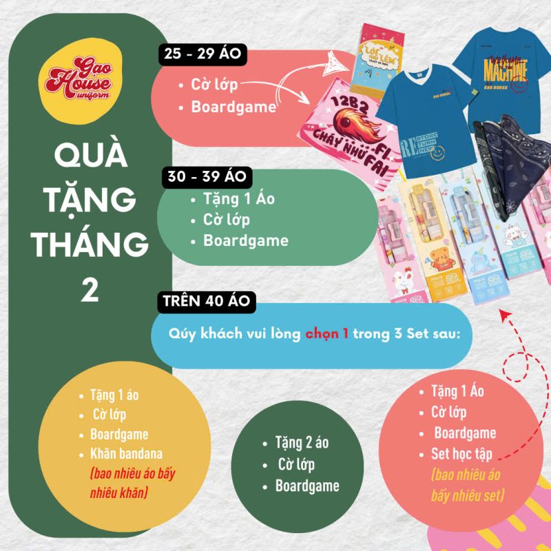 khuyến mãi áo lớp