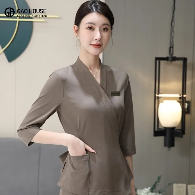 áo đồng phục spa hàn quốc