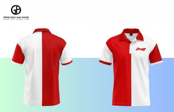 áo polo đồng phục bia budweiser
