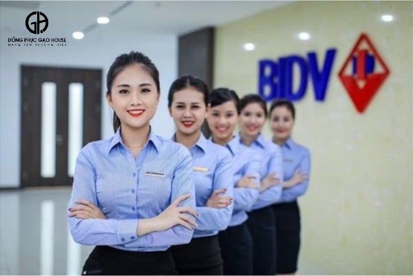 áo sơ mi đồng phục bidv mới