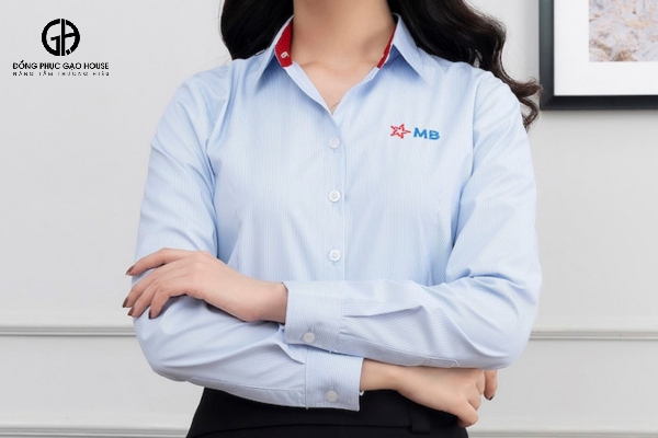 Áo sơ mi đồng phục ngân hàng mbbank